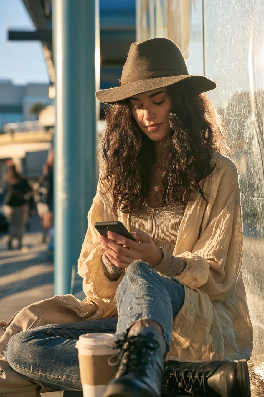 Checking a bank deposit on a phone after an emergency personal loan